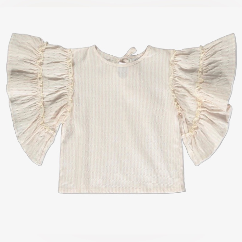 Anthropologie Pilcro Flutter Sleeve Blouse, size S